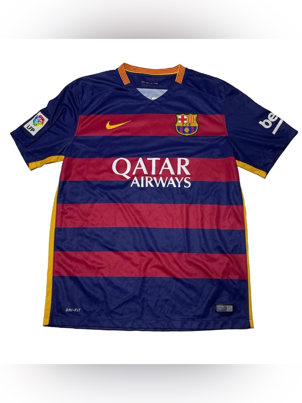 BARCELONA FCB 2015 2015 2016 HOME FOOTBALL SHIRT SOCCER JERSEY NIKE SZ L MEN